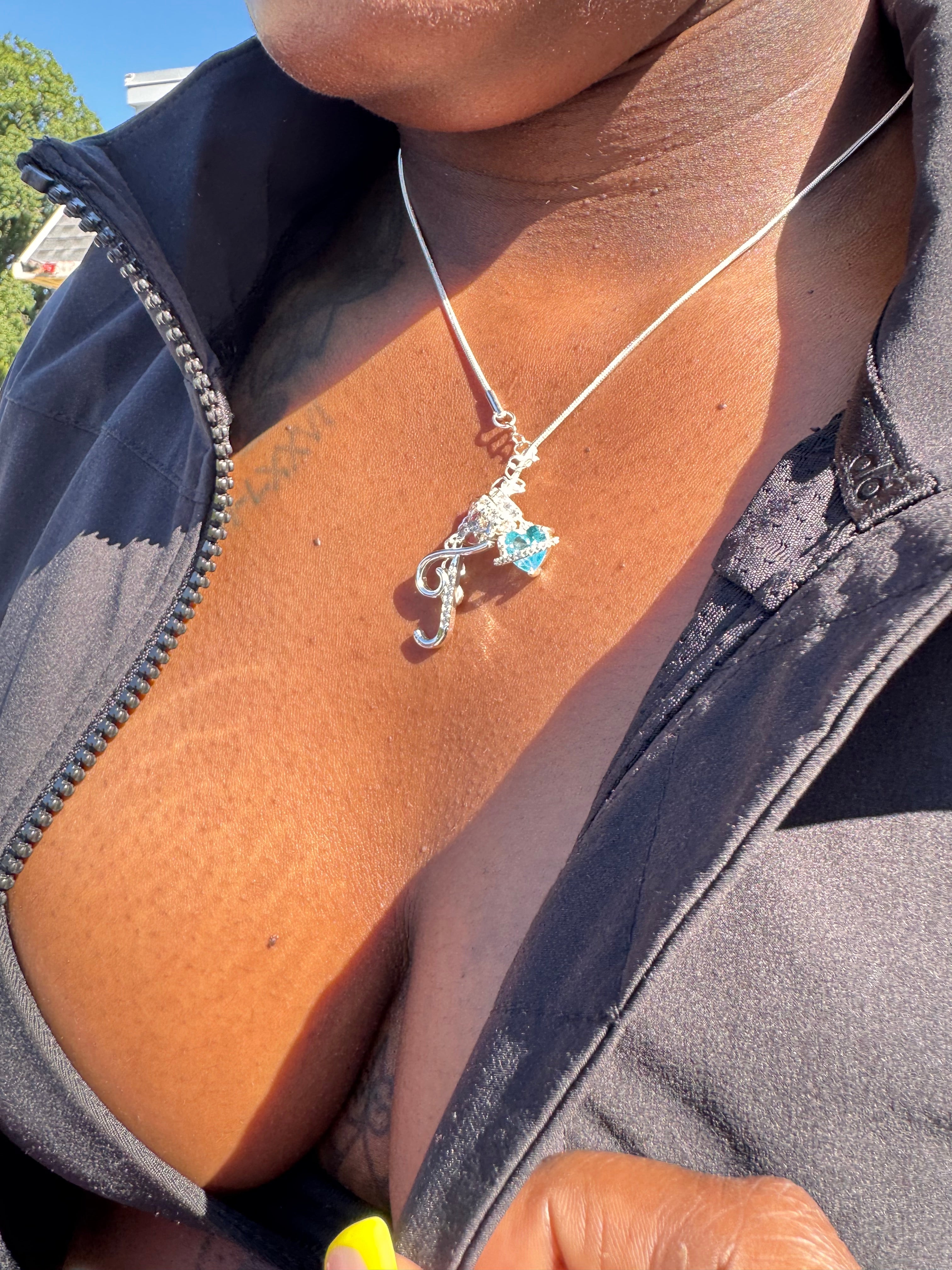 Initial name necklace